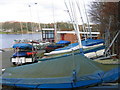 Sutton Sailing Club Boathouse on Powell`s Pool