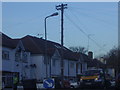 Old type telegraph pole Broughton Avenue