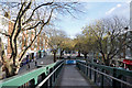 Ramp from footbridge to Frankfort Gate - Plymouth