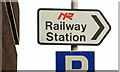 Railway direction sign, Belfast