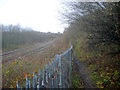 Fence by the railway