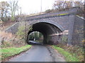 Bragbury End: Bragbury Lane railway bridge