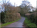 Lane to Woodbury castle