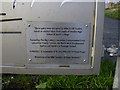 Plaque on Gates at Norden Bridge, Leeds-Liverpool Canal, Rishton, Lancashire