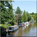 Private canal moorings at Audlem, Cheshire