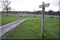 Footpath marker in the Godinton Estate