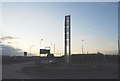 Interesting  obelisk, Roundabout, Ferry Lane