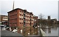 The old riverside warehouses on South Parade