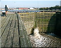 Lock gates, Sharpness docks, River Severn