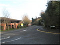 Mini-roundabout in Catteshall Lane