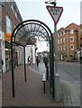 Bus shelter at the eastern end of the High Street