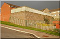 Retaining wall, Drinkwater Gardens, Gaer, Newport