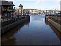 The Tawe lock at Swansea marina