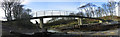 NU2516 : Footbridge over the Howick Burn by Les Hull