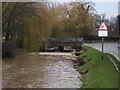 River Leven in spate at Great Ayton (view west)