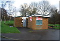 Public Conveniences & closed Cafe, Mote Park