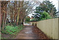 Gate at the end of Church Lane, Bearsted