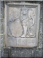 Plaque on Banchory playing field gatepost (right)