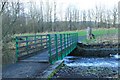 Footbridge to the meadows.