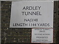 Ardley Tunnel Nameboard