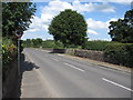 The B5130 going north through Aldford