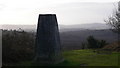 The triangulation pillar on Older Hill looking south west