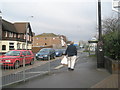 Looking from Eastleigh Railway Station northwards up Southampton Road