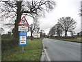 Road signs, northbound on the A50