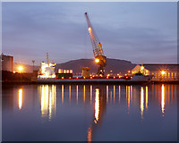 J3576 : Dusk at Belfast docks by Rossographer