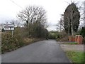 Betteras Hill Road, near its junction with the A162