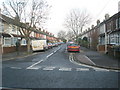 Looking from Cherbourg Road into Chamberlayne  Road