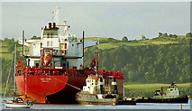 D4102 : Tanker and tugs, Larne by Albert Bridge