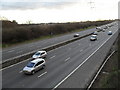 Looking southwards from the M3 footbridge between Fryern Hill and Boyatt Wood