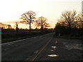 Old A30, the Fosse Way Roman road, heading west