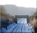 The Norwich to Ely railway line - Ketteringham Lane bridge