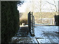 Path from the Newlands Estate joins that from Westfields to Witley Parish Church