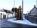 Christmas tree and snow, Drumbo