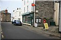 Post Office and stores with postbox