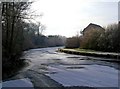 Frozen Staffs & Worcs Canal by Springfield Park