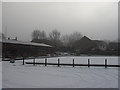 Faringdon bowls club in the snow