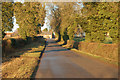 North along Hellidon Road to Staverton crossroads