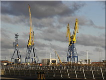 J3576 : Cranes at Belfast Dock by HENRY CLARK