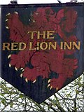 SU2370 : Sign for the Red Lion by Maigheach-gheal
