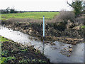 Water level marker, River Key, Purton Stoke