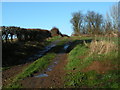 Farm track from the A4103 near Cotts Farm