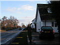 Houses on the A4103 at Lugg Bridge