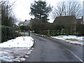 Gated road to Weedon