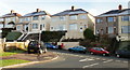 Elevated houses on Brynglas Road, Newport