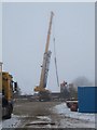 Building up the crane