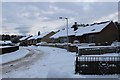 Snow covered Montrose Crescent, Lochore